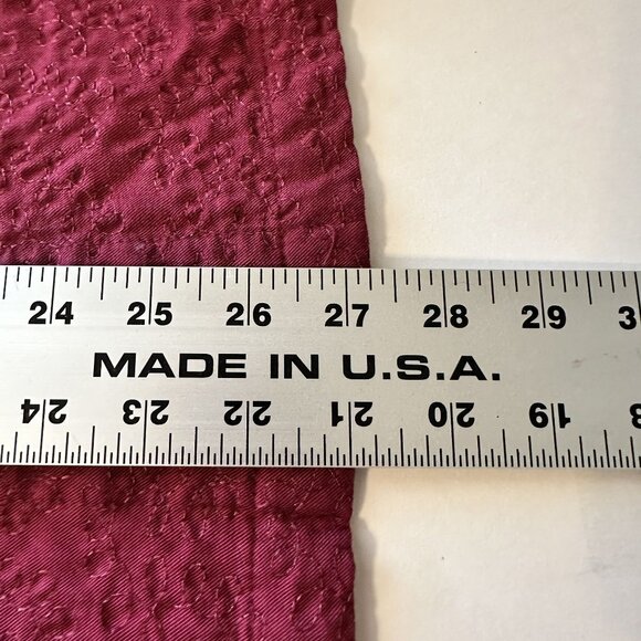 Womens Burgundy Cardigan By TY Wear Size 16W Button Front Embossed Texture - Picture 5 of 8